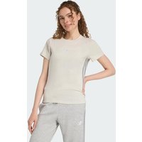 Camiseta Adidas Slim 3 Listras Holiday Feminina Bege
