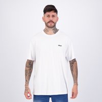 Camiseta Fila Regular Classic Branca e Preta