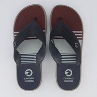 Chinelo Cartago Montreal Cinza e Bordo
