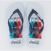 Chinelo Coca Cola Bottle Dimension Turquesa e Marinho