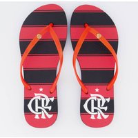 Chinelo Flamengo Manto I 2025 Feminino Preto e Vermelho