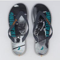 Chinelo Rider R1 Sport Cinza e Preto