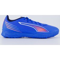 Chuteira Puma Ultra 6 Play TT Society Azul e Laranja