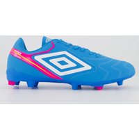 Chuteira Umbro Adamant Campo Azul e Rosa