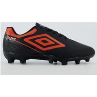 Chuteira Umbro Adamant Top Speed Campo Juvenil Preta e Vermelha