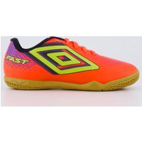 Chuteira Umbro Fast II Futsal Juvenil Laranja