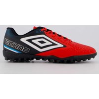 Chuteira Umbro Techno II Society Vermelha e Preta