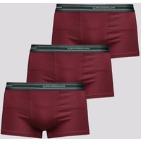 Kit 3 Cuecas Sunga Lupo Algodão Com Elastano Bordô