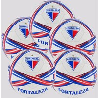 Kit 5 Bolas Fortaleza Estádios 24 Campo Branca