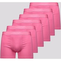 Kit 6 Cuecas Boxer Lupo Elastic Soft Pink