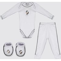 Kit Body Longo Calça e Pantufa Infantil Vasco