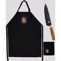 Kit Corinthians Avental Premium e Faca Premium