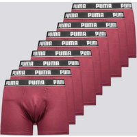 Kit de 9 Cuecas Puma Boxer Cotton Bordô