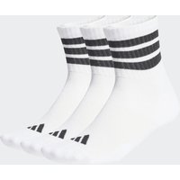 Kit Meia Adidas 3 Stripes ESS Mid 3 Pares Branca