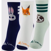 Kit Meia Adidas LK DY ZOO 3 Pares Juvenil
