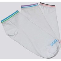 Kit Meia Kappa 3 Pares Sapatilha Branca