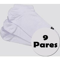 Kit Meias New Balance 9 Pares Cano InvisÃvel Branco