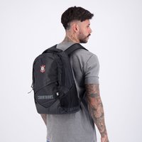 Mochila Corinthians Esportiva Preta e Vermelha