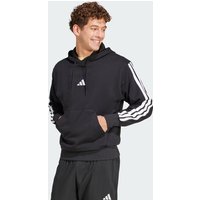Moletom Adidas Essentials 3 Stripes com Capuz Preto