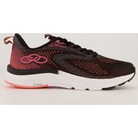Tênis Olympikus Veloz 2 Feminino Preto e Salmão