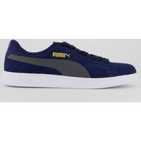 Tênis Puma Smash V2 Marinho e Dourado
