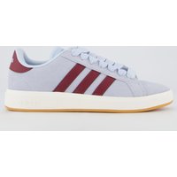 Tênis Adidas Grand Court Base 00s Feminino Azul e Bordô