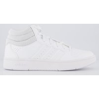 Tênis Adidas Hoops Mid Classic Branco e Cinza