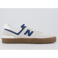 Tênis New Balance NM574 Off White e Azul Marinho