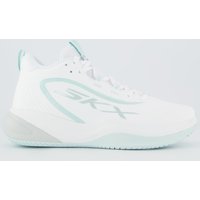 Tênis Skechers SKX League Branco e Azul Claro
