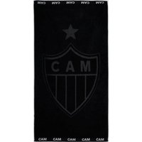 Toalha De Banho Bouton Atlético Mineiro Jacquard Preta e Branca