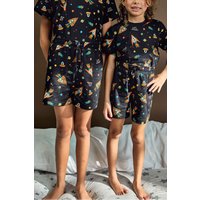 Bermuda Pijama Infantil Estampa Espacial