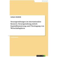 Steuergestaltungen im internationalen Konzern. Steuergestaltung mittels Kapitalfinanzierung und Übertragung von Wirtschaftsgütern