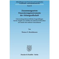 Zusammengesetzte Finanzierungsinstrumente der Aktiengesellschaft.