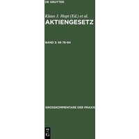 Aktiengesetz / §§ 76-94