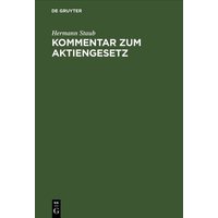 Kommentar zum Aktiengesetz