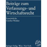 Beiträge zum Verfassungs- und Wirtschaftsrecht