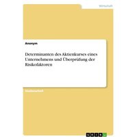Determinanten des Aktienkurses eines Unternehmens und Überprüfung der Risikofaktoren
