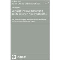 Vertragliche Ausgestaltung des faktischen Aktienkonzerns