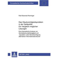 das-glaubwuerdigkeitsproblem-in-der-geldpolitik-ein-vergleich-moeglicher-loesungen