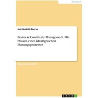 Business Continuity Management. Die Phasen eines idealtypischen Planungsprozesses