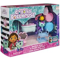 Gabby‘s Dollhouse Deluxe Raum, Primp and Pamper Bathroom, Badezimmer mit Meerkätzchen (engl. MerCat), Möbelstücken und thematischem Zubehör Gabby‘s Dollhouse Deluxe Raum, Primp and Pamper Bathroom, Badezimmer mit Meerkätzchen (engl. MerCat), Möbelstücken und thematischem Zubehör