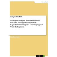 Steuergestaltungen im internationalen Konzern. Steuergestaltung mittels Kapitalfinanzierung und Übertragung von Wirtschaftsgütern