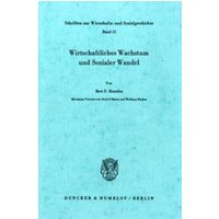 Wirtschaftliches Wachstum und Sozialer Wandel.