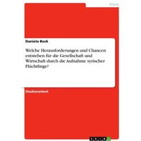 Welche Herausforderungen und Chancen entstehen für die Gesellschaft und Wirtschaft durch die Aufnahme syrischer Flüchtlinge?