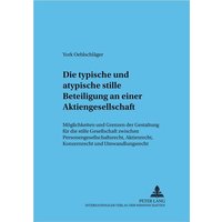 Die typische und atypische stille Beteiligung an einer Aktiengesellschaft