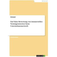 Fair Value Bewertung von immateriellen Vermögenswerten beim Unternehmenserwerb