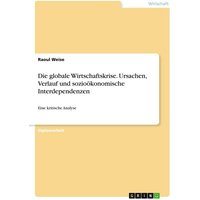 Die globale Wirtschaftskrise. Ursachen, Verlauf und sozioökonomische Interdependenzen