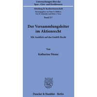 Der Versammlungsleiter im Aktienrecht.