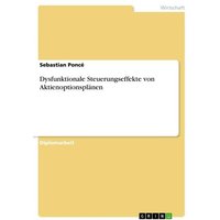 Dysfunktionale Steuerungseffekte von Aktienoptionsplänen