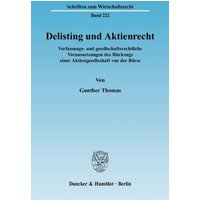 Delisting und Aktienrecht.
